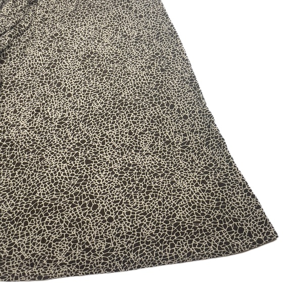 Josephine Chaus Brown and Cream Print Fit And Flare Pull On Skirt - Picture 5 of 6